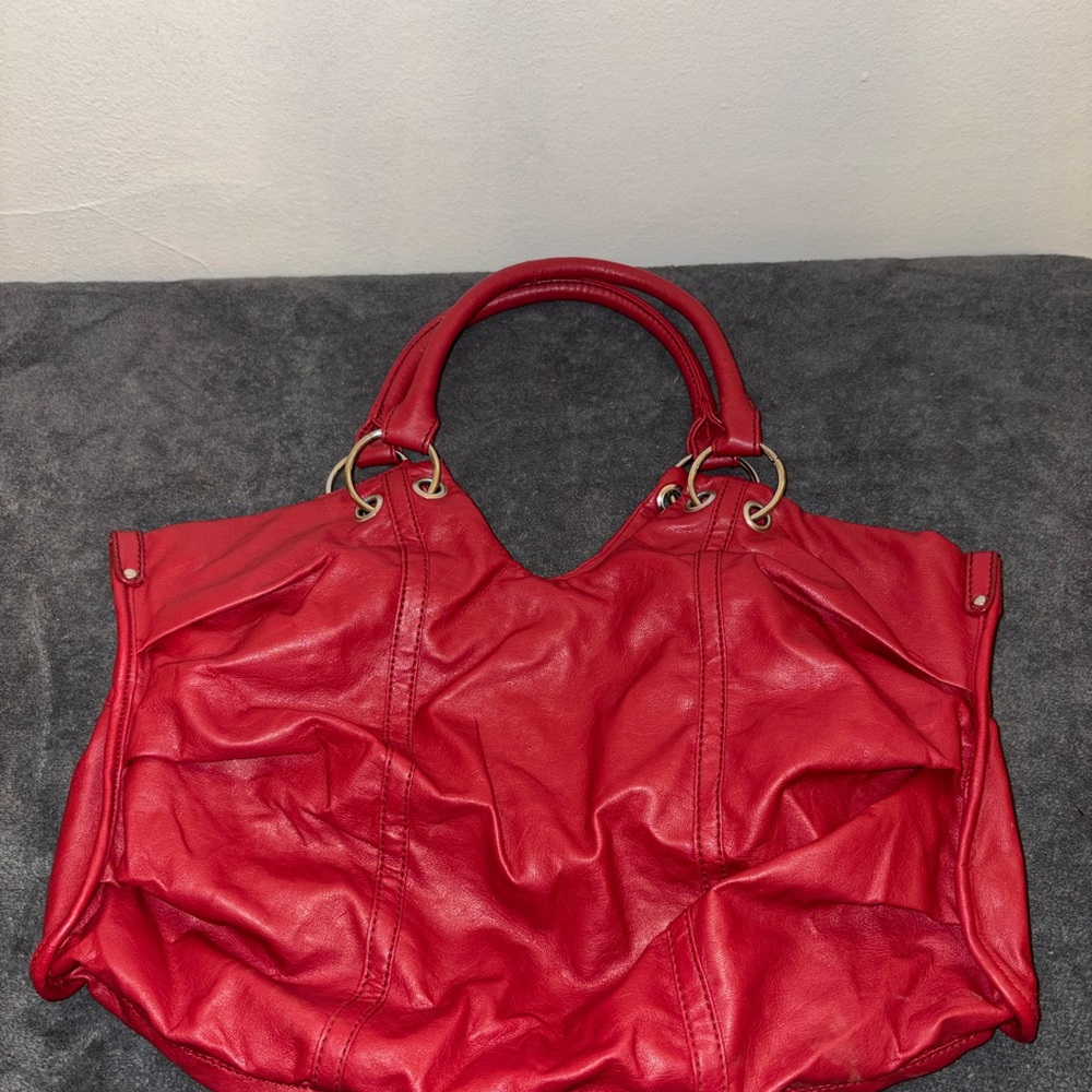 Red faux Leather Maurice’s clutch purse FREE SHIPPING